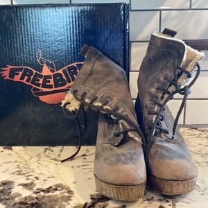 Brown ankle boots FREE BIRD